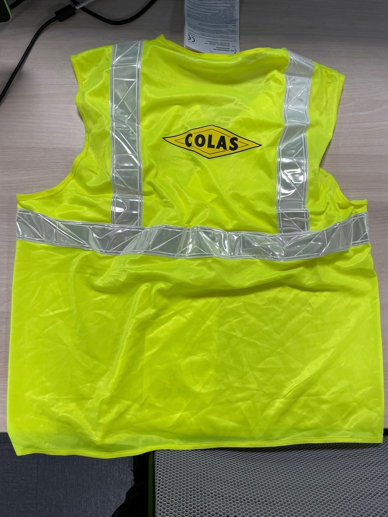 Gilet fluo hv COLAS spécial nuit