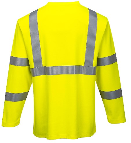 Tee-shirt hv manches longues Modaflame jaune FR96
