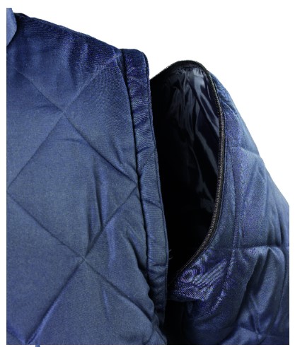 Gilet chaud dos élastique manches amovibles