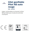 Gilet de sauvetage auto gonflable 165 N