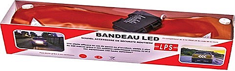 Bandeau led sécurité 70x40cm (prévoir piles IN005301)