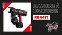 Pistolet RB398S à ligaturer fers ø20 à 39mm (cumul) avec 2 accus et chargeur