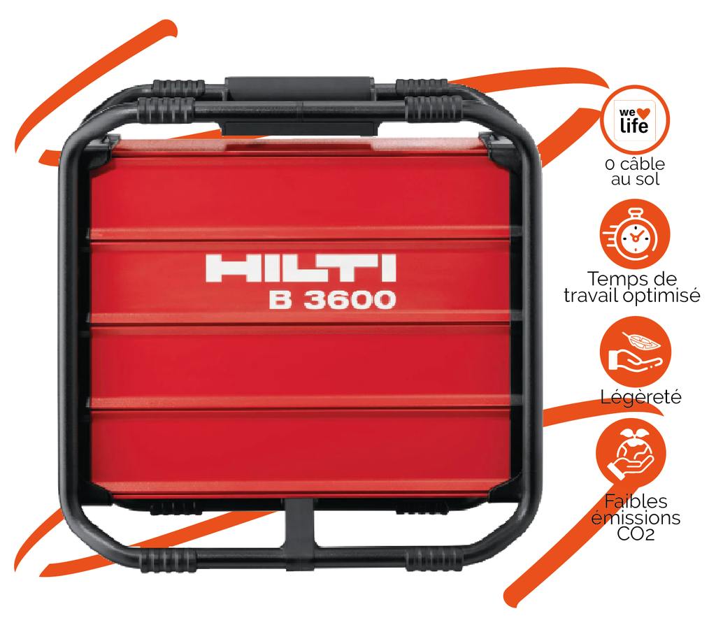 Batterie autonome portable 230V 2100Wh HILTI - B 3600 + PRCD