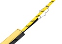 Protection souple noir/jaune pour corde fixe