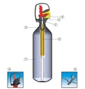 Extincteur poudre ABC 2Kg - Pression Auxiliaire