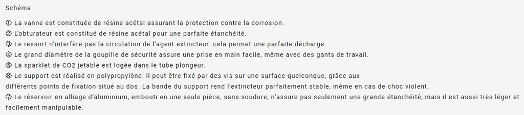 Extincteur poudre ABC 2Kg - Pression Auxiliaire