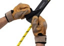 Protection souple noir/jaune pour corde fixe