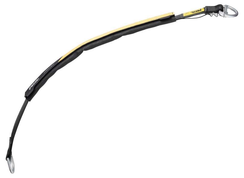 Protection souple noir/jaune pour corde fixe
