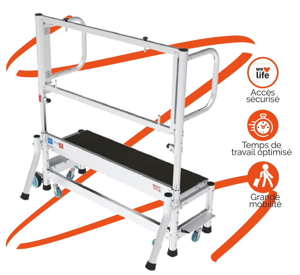 Banc pliant pour 2nd œuvre