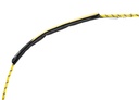 Protection souple noir/jaune pour corde fixe