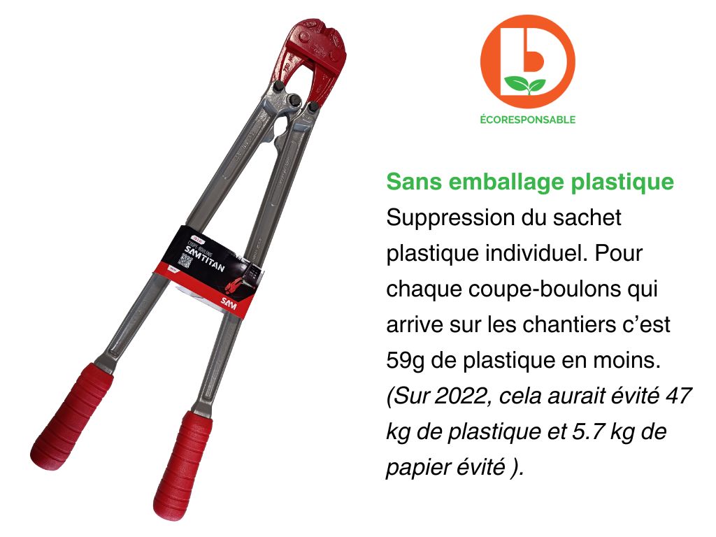 Coupe boulon bras tube 750mm n2 Sam