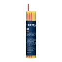 Portemine de chantier Lyra Dry avec recharge de 12 mines mix