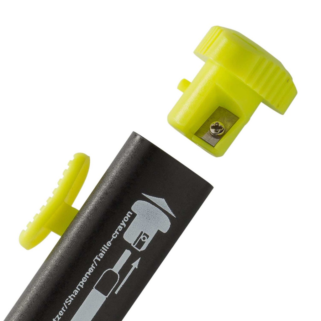Portemine de chantier Lyra Dry avec recharge de 12 mines mix