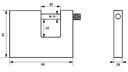 Cadenas container - 90mm