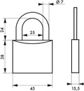 Cadenas de 45 qualité ordinaire