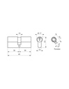 Cylindre de 30x30 varie Europe laiton