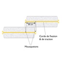 Barrage absorbant hydrocarbures  13 cm x 3 m - 252 L