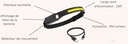 Lampe frontale POWER LED rechargeable usb