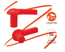 Bouchon pour piquet porte lanterne Ø14mm - Rouge (carton de 250 pièces)