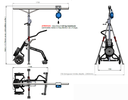 Potence 0 gravité avec équilibreur 5-9kg + stabilisateurs