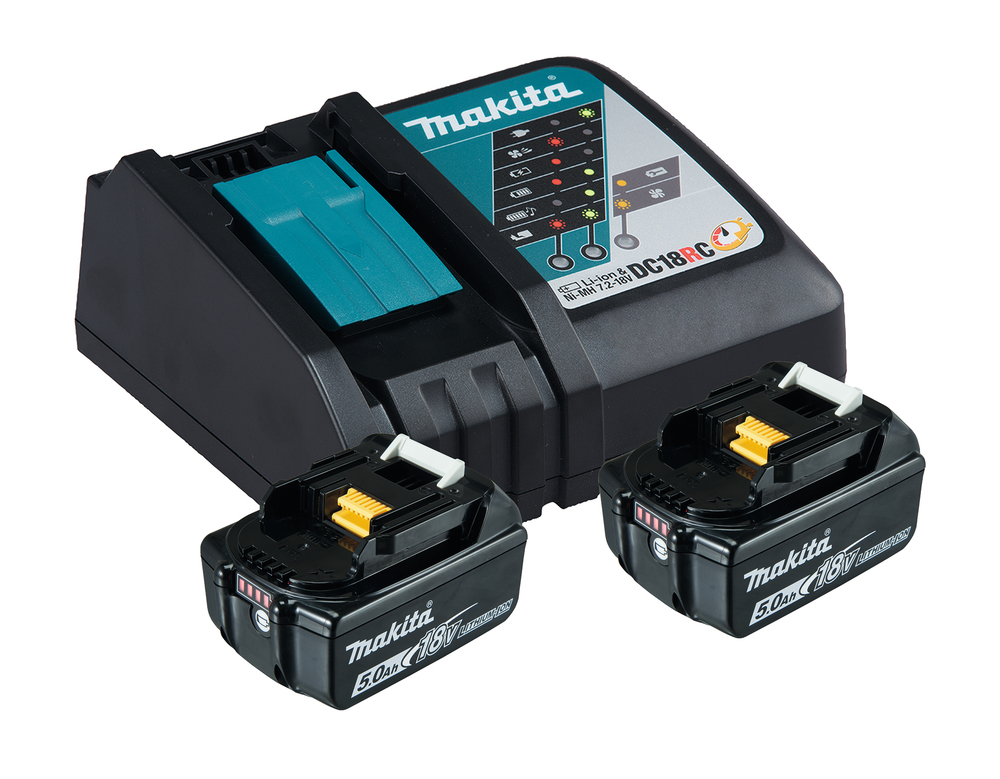 Pack énergie 18V LXT (2 batteries 5Ah + 1 chargeur simple)