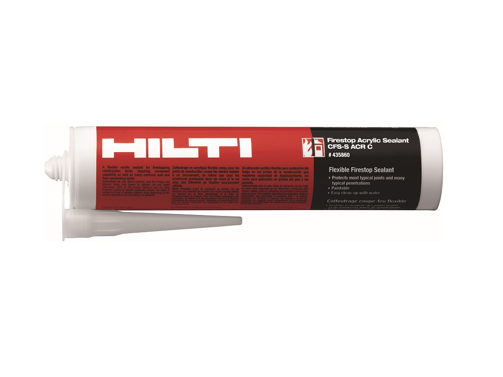 Mastic coupe-feu acrylique CFS-S ACR CW blanc 310ml