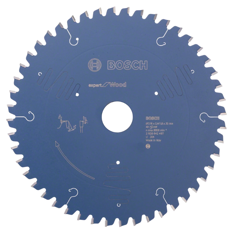 Lame scie a onglet Expert Bois 216x30x2,4mm - 48D