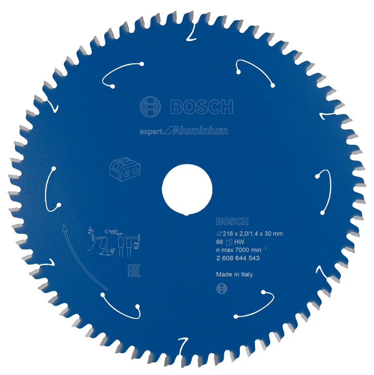 Expert Aluminium 216x30x2mm -66D battery miter saw blade