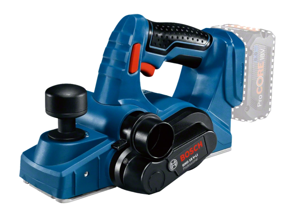 Battery-powered wood planer, width 82mm GHO 18V-LI