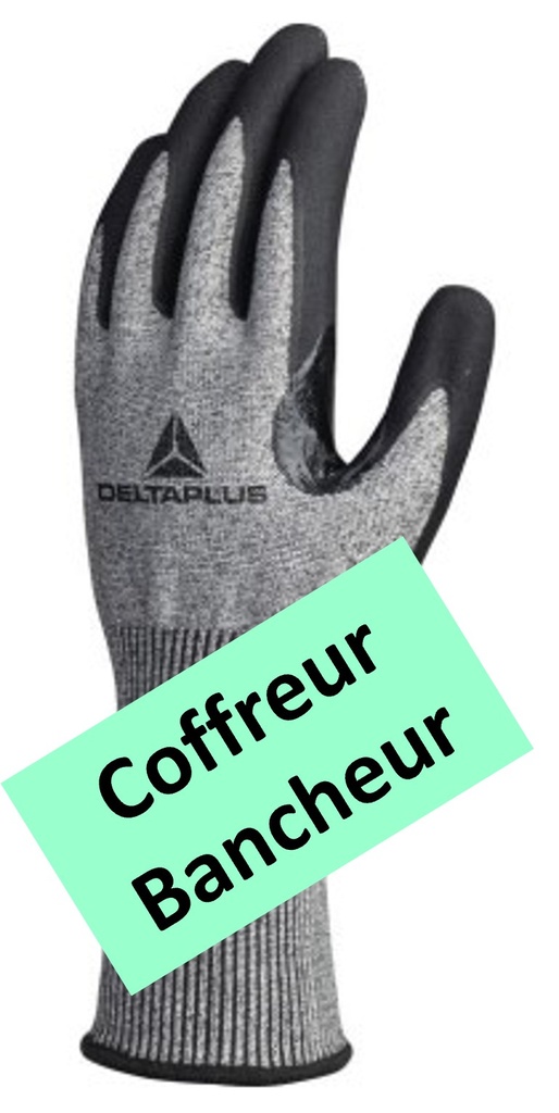 Venicut D03 glove with gripper reinforcement (thumb/index finger)