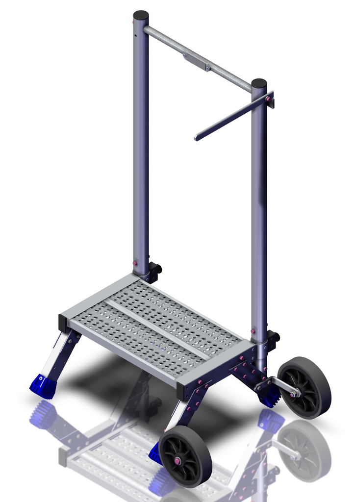 Estrade pour projet photovoltaique roues latérales