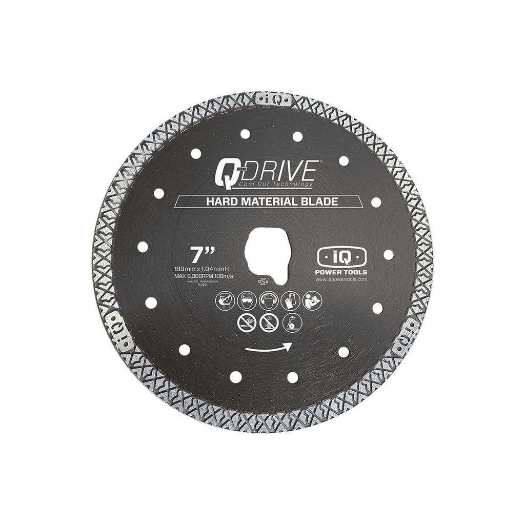 Disque diamant D180mm gris matériaux durs pour scie IQ 228