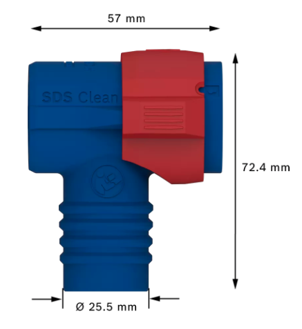Connector for SDS Plus Clean Expert vacuum drills