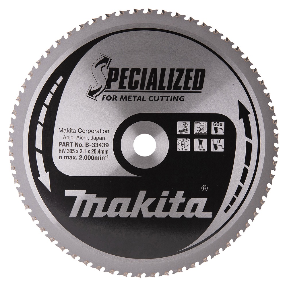 CARBIDE METAL BLADE ST 305X25.4MM 60D