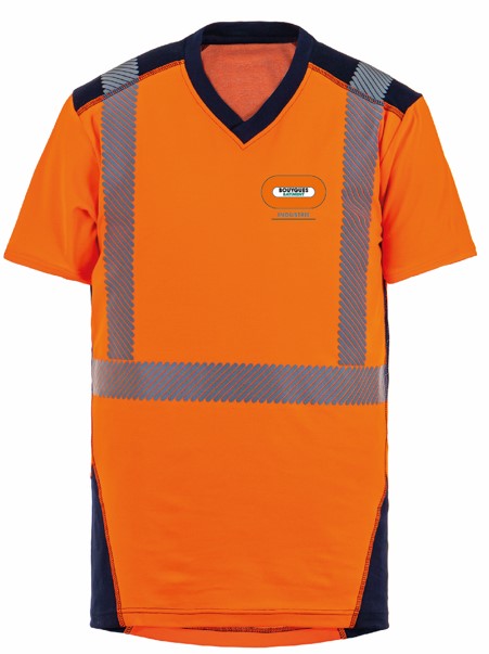 Tee-shirt hv polyester coton BY BAT INDUSTRIE manches courtes Jakarta