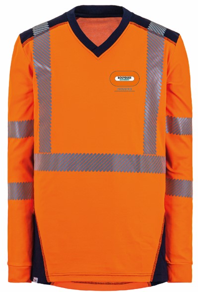 Tee-shirt hv polyester coton BY BAT INDUSTRIE manches longues Jakarta
