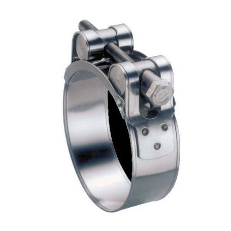 Single-tightening spigot collar, GALVA steel, 74-79 mm