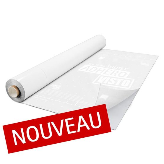 SOLITEX ADHERO VISTO Transparent adhesive airtightness and weather protection screen 1.50mx50m
