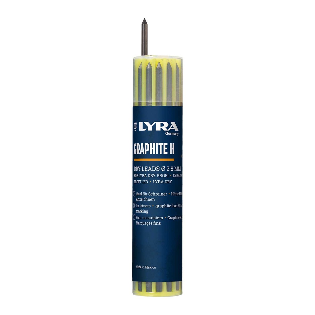 Recharge 12 mines graphite H Crayon Lyra Dry