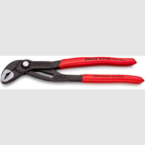 Pince multiprise de pointe Cobra® 250mm - Gainage PVC antidérapant 46mm - universel avec bouton de réglage