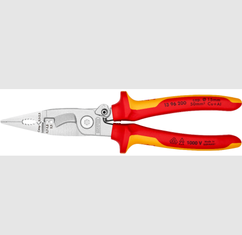 6-in-1 insulated multi-tool pliers - 200mm