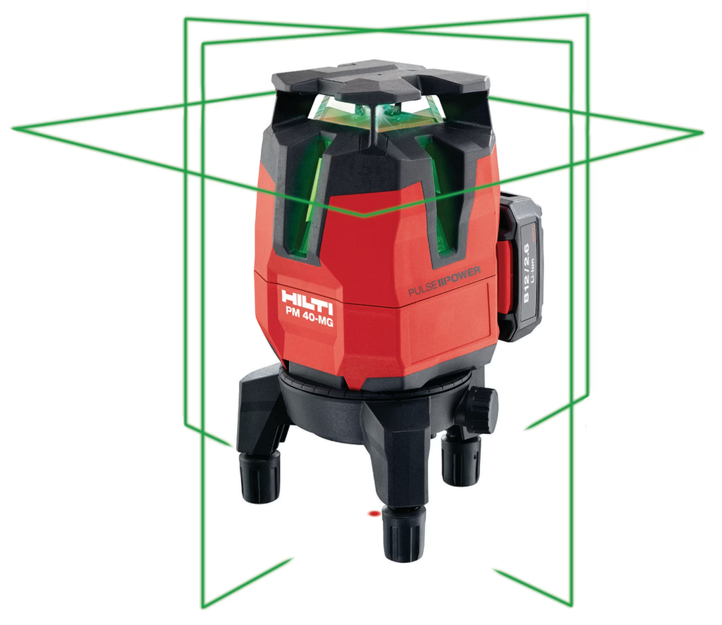 Multi-line laser PM 40-MG + batt B12-30 + charge C4/12-50