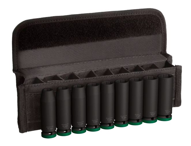 Set 9 Douilles Impact PRO 1/2 Longues