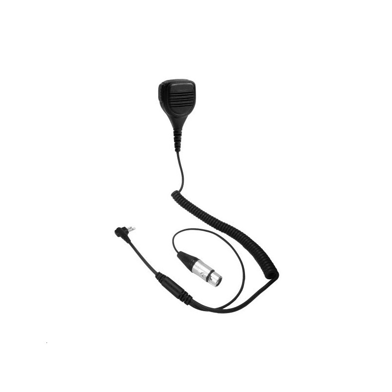 Micro déporté seul pour grutier pour postes E/R DP1400 et R2 avec connecteur pour pédale PTT (à prévoir)