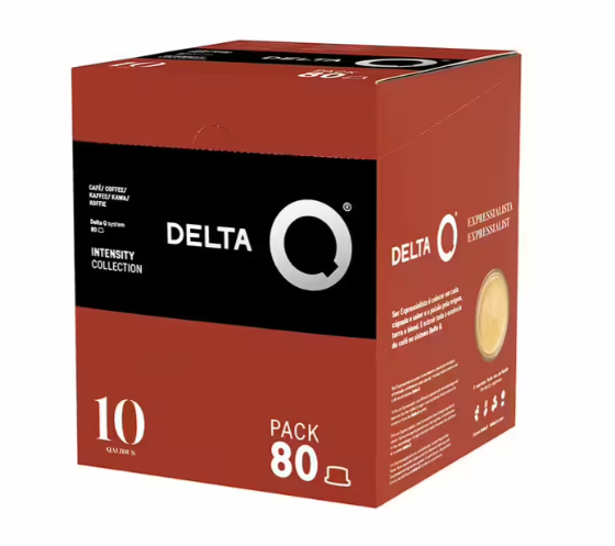 Pack of 80 Delta Q Qualidus Force 10 coffee capsules