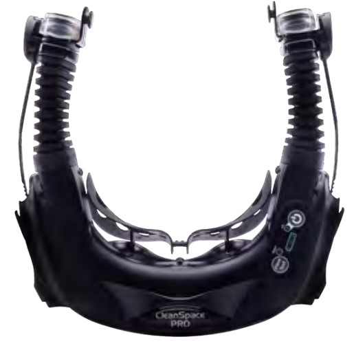 CleanSpace système motorisé PRO (protège nuque, chargeur et sac de transport inclus) (masque et filtre non inclus)
