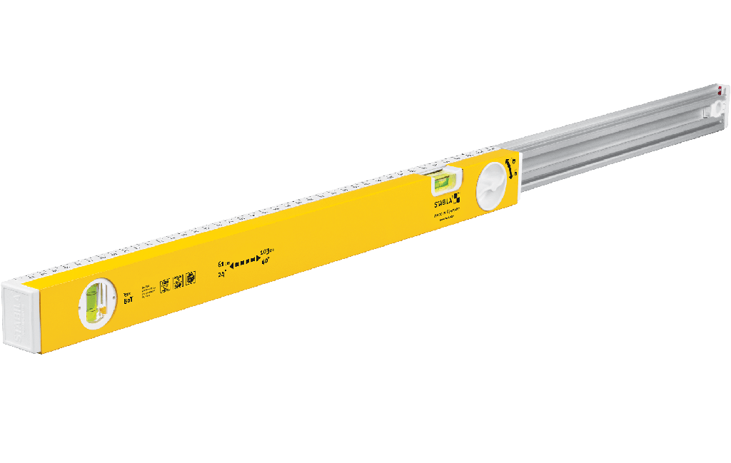 Telescopic spirit level Type 80 T (ideal for interior measurements), 63–105 cm