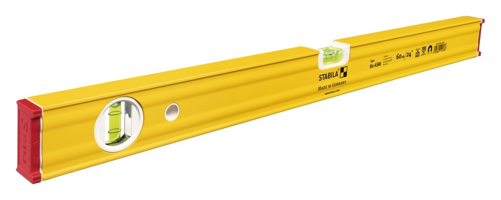 Magnetic telescopic spirit level Type 80 ASM (ideal for formwork), 200 cm
