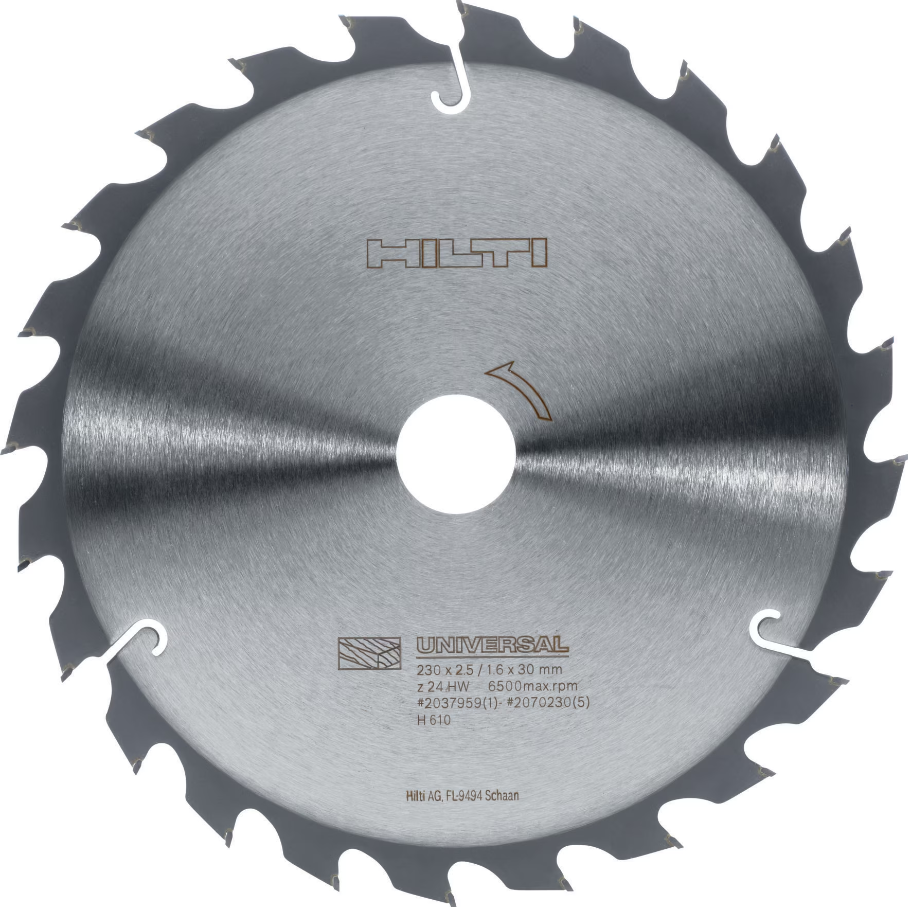 SCB WU 230x30 z24 circular saw blade (set of 5)