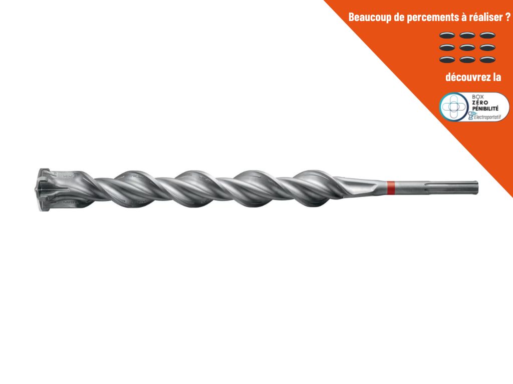 Meche de forage TE-YX SDS Max 4 taillants